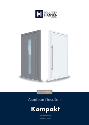Katalog <br>Aluminium-Haustüren Kompakt