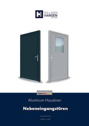 Katalog <br>Nebeneingangstüren